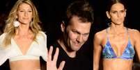 <p>(Da esq. para a dir.) Gisele B&uuml;ndchen, Tom Brady e Izabel Goulart chamaram a aten&ccedil;&atilde;o no terceiro dia de SPFW</p>  Foto: Ricardo Matsukawa / Terra
