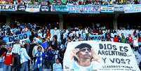 Torcida da Argentina na Copa da &Aacute;frica do Sul; com dist&acirc;ncia menor, barrabravas devem invadir Brasil em 2014  Foto: Getty Images 