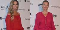 <p>Mariana Weickert (à esq.) e Kate Moss (à dir.) usaram o mesmo vestido em baile de gala</p>  Foto: Caio Duran e Thiago Duran / AgNews