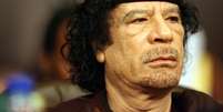 Muammar Gaddaffi em março de 2008: ditador teria guardado restos mortais de opositores por mais de 20 anos e teria mantido relações sexuais com alunas de universidade  Foto: Getty Images 