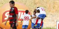 Bahia havia vencido primeiro jogo por 2 a 0; na segunda final, apenas confirmou favoritismo  Foto: Felipe Oliveira / Agif / Gazeta Press