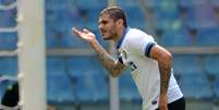 <p>Icardi provoca torcida da Sampdoria: sorte no jogo e no amor</p>  Foto: Getty Images 