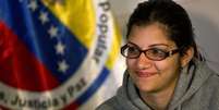 <p>"Obrigado Deus por me dar força e pôr um fim nisto", disse a jornalista venezuelana Nairobi, durante entrevista coletiva, após ser liberada de um sequestro que durou uma semana</p>  Foto: AP