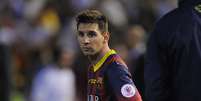 <p>Torcida catalã diz que Messi não está "suando a camisa"</p>  Foto: Getty Images 