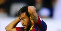 <p>Neymar se lesionou na final da Copa do Rei e voltará aos gramados pouco antes da Copa</p>  Foto: Getty Images 
