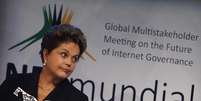 A presidente Dilma Rousseff participa da abertura da NETMundial, uma conferência sobre o futuro da governança da Internet, em São Paulo, nesta quarta-feira. 23/04/2014  Foto: Nacho Doce / Reuters