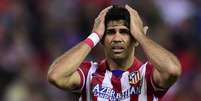 <p>Diego Costa tem sofrido com seguidos problemas musculares</p>  Foto: AFP