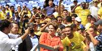 Dilma Rousseff faz visita à Arena Pantanal  Foto: Edson Rodrigues/Secopa MT / Divulgação