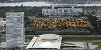 <p>Vista aérea do Congresso Nacional em Brasília</p>  Foto: Ueslei Marcelino / Reuters