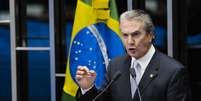 <p>Collor teria recebido propina de subsidi&aacute;ria da Petrobras</p>  Foto: Pedro França / Agência Senado