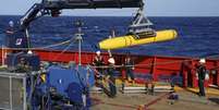 <p>Nova etapa de buscas pelo avião malaio desaparecido durará oito meses e se concentrará no rastreamento do fundo do mar através do uso do robô submarino Bluefin-21</p>  Foto: AP