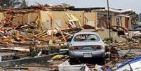 <p>Tornado que passou pelo Mississippi causou destruição generalizada</p>  Foto: AP
