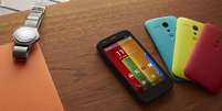 Moto G, smartphone acessível lançado pela Motorola ainda como uma empresa do Google  Foto: Divulgação