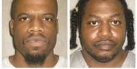 <p>Os detentos no corredor da morte Clayton Lockett (esquerda) e Charles Warner são vistos em imagens do Departamento de Correções de Oklahoma, nos Estados Unidos, em junho de 2011</p>  Foto: Divulgação / Reuters