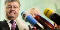 O milionário Petro Poroshenko, candidato às eleições presidenciais ucranianas, defendeu nesta quarta-feira em Berlim a utilização da força contra os separatistas pró-russos  Foto: AP