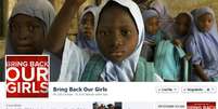 <p>Pessoas de todo o mundo têm participado de campanhas em redes sociais que pedem a libertação das reféns do Boko Haram</p>  Foto: Facebook / Reprodução