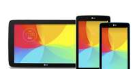 A nova linha de tablets LG G Pad será lançada nas versões 7, 8 e 10 polegadas  Foto: LG / Divulgação