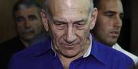 Depois de dois anos de procedimento judicial, o tribunal de Tel Aviv condenou Olmert a seis anos de prisão e ao pagamento de uma multa de 1 milhão de shekels (US$ 290.000)  Foto: Finbarr O'Reilly / AP