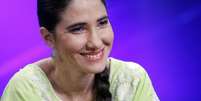 <p>A blogueira cubana Yoani Sánchez é entrevistada em um programa da TV local em Lima, no Peru, em abril de 2013</p>  Foto: Enrique Castro-Mendivil / Reuters