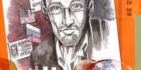 <p>Em história em quadrinhos, Snowden será o personagem principal</p>  Foto: Bluewater Productions / Reprodução