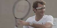 Federer joga com Google Glass  Foto: ATP/ Divulgação