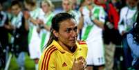 Marta chorou após derrota em final  Foto: EFE