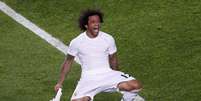 O brasileiro Marcelo entrou na partida no segundo tempo e fez o terceiro gol do Real Madrid, já na prorrogação  Foto: Reuters