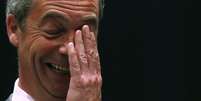 <p>O britânico Nigel Farage reage aos resultados das eleições no Parlamento da UE</p>  Foto: Reuters