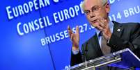 <p>Herman Van Rompuy disse que mensagem 'eurocética' está no coração das discussões dos líderes da UE</p>  Foto: AFP