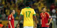 Espanha caiu para o Brasil por 3 a 0 na final da Copa das Confederações  Foto: Getty Images 