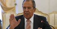 <p>O ministro das Relações Exteriores da Rússia ressaltou que os problemas na Vanezuela devem ser resolvidos de forma constitucional, sem  ingerência externa. Na foto, Lavrov participa de encontro com o colega venezuelano, Elias Jaua, em Moscou, em 29 de maio</p>  Foto: Reuters