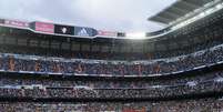 Estádio Santiago Bernabéu estará parcialmente interditado na estreia do Real Madrid como mandante na próxima Liga dos Campeões  Foto: Getty Images 