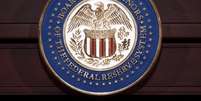 Símbolo do Federal Reserve (FED), o banco central dos Estados Unidos  Foto: Getty Images
