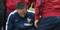 Ribéry sentiu lesão e está fora da Copa  Foto: AFP
