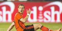 Chicharito durante amistoso entre M&eacute;xico e B&oacute;snia  Foto: Getty Images 