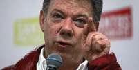 <p>Está previsto que o presidente Santos (foto) fará uma declaração sobre o tema às 15h, indicou uma fonte governamental</p>  Foto: Reuters