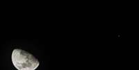Fenômeno semelhante aconteceu entre a Lua e Marte, no último sábado  Foto: JRFrogeri / vc repórter