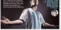"A diferença entre Messi e Neymar é a mesma que existe entre Maradona e Pelé", diz ex-camisa 10 da Argentina  Foto: Reprodução