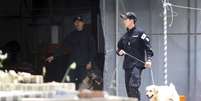 <p>Policiais fazem buscas em&nbsp;complexo religioso do qual Yoo Byung-un&nbsp;&eacute; cofundador, em Anseong, Coreia do Sul, em 11 de junho</p>  Foto: Reuters