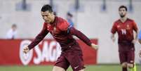 Atacante portugu&ecirc;s Cristiano Ronaldo durante amistoso preparat&oacute;rio para o Mundial, contra a Irlanda, em Nova Jersey, EUA. 10/06/2014.  Foto: Ray Stubblebine / Reuters