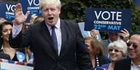 <p>Prefeito de Londres, Boris Johnson, fala durante em uma reunião no oeste de Londres, em 21 de maio</p>  Foto: Reuters