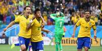 <p>Neymar já fez dois gols na Copa; Até aqui, são 28 no total em oito jogos</p>  Foto: Getty Images 