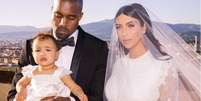 <p>Kanye West,  North e Kim Kardashian</p>  Foto: Instagram / Reprodução