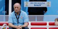 <p>O técnico Felipão abriu 15 minutos de treino e não deu dicas de como vai preparar a Seleção contra o México</p>  Foto: Ricardo Matsukawa / Terra