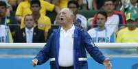 <p>Felipão se irritou em coletiva do Brasil</p>  Foto: Ricardo Matsukawa / Terra