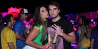<p>A dupla se encontrou em uma festa depois do jogo do Brasil</p>  Foto: Alex Palarea / AgNews