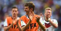 Müller fez três dos quatro gols na vitória sobre Portugal  Foto: Getty Images 