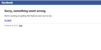 Facebook apresenta instabilidade na madrugada desta quinta  Foto: Reprodução