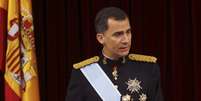 <p>Felipe VI fez um discurso em seu primeiro ato como rei, nesta quinta-feira</p>  Foto: EFE