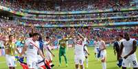 Costa Rica venceu a Itália por 1 a 0 no Recife  Foto: AFP